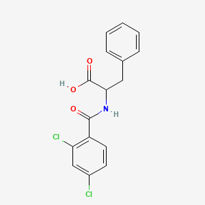 molecular formula C16H13Cl2NO3 B1335638 2-[(2,4-Dichlorophenyl)formamido]-3-phenylpropanoic acid 