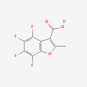 molecular formula C10H4F4O3 B1335640 4,5,6,7-四氟-2-甲基-1-苯并呋喃-3-羧酸 CAS No. 3265-72-3