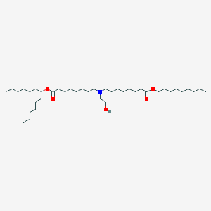 molecular formula C40H79NO5 B13356421 Nonyl 8-((2-hydroxyethyl)(8-oxo-8-(tridecan-7-yloxy)octyl)amino)octanoate 