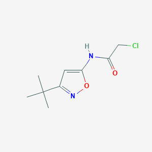 molecular formula C9H13ClN2O2 B1335645 N-(3-tert-butylisoxazol-5-yl)-2-chloroacetamide CAS No. 668980-81-2