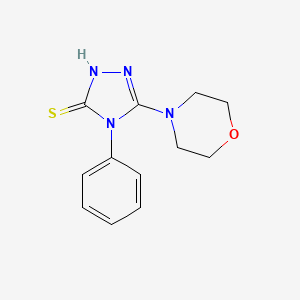 molecular formula C12H14N4OS B1335652 5-morpholin-4-yl-4-phenyl-4H-1,2,4-triazole-3-thiol CAS No. 94971-19-4