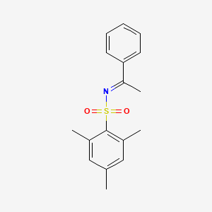 molecular formula C17H19NO2S B13356631 2,4,6-Trimethyl-N-(1-phenylethylidene)benzenesulfonamide 