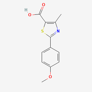 molecular formula C12H11NO3S B1335681 2-(4-methoxyphenyl)-4-methyl-1,3-thiazole-5-carboxylic Acid CAS No. 54001-16-0