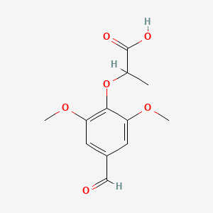 molecular formula C12H14O6 B1335693 2-(4-Formyl-2,6-dimethoxyphenoxy)propanoic acid CAS No. 812642-68-5