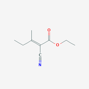 molecular formula C9H13NO2 B133570 （E）-2-氰基-3-甲基戊-2-烯酸乙酯 CAS No. 759-51-3