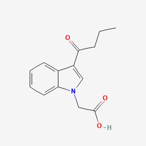molecular formula C14H15NO3 B1335707 (3-Butyryl-1H-indol-1-yl)acetic acid CAS No. 892676-98-1