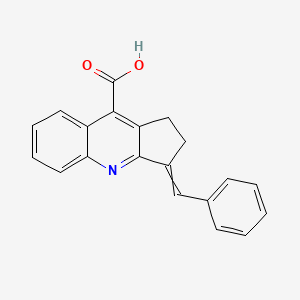 3-(phenylmethylidene)-1H,2H,3H-cyclopenta[b]quinoline-9-carboxylic acid