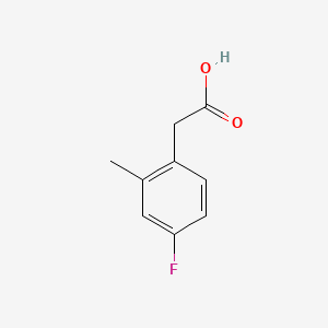 molecular formula C9H9FO2 B1335718 4-Fluoro-2-methylphenylacetic acid CAS No. 407640-40-8