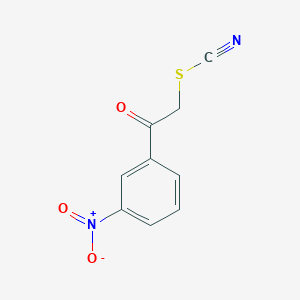molecular formula C9H6N2O3S B1335728 3-Nitrophenacyl thiocyanate CAS No. 6097-22-9