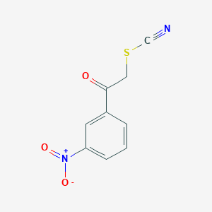 molecular formula C9H6N2O3S B1335728 2-(3-Nitrophenyl)-2-oxoethyl thiocyanate CAS No. 6097-22-9
