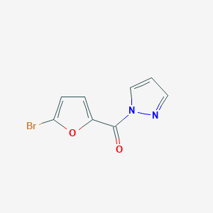 molecular formula C8H5BrN2O2 B1335735 (5-bromofuran-2-yl)(1H-pyrazol-1-yl)methanone CAS No. 551925-55-4