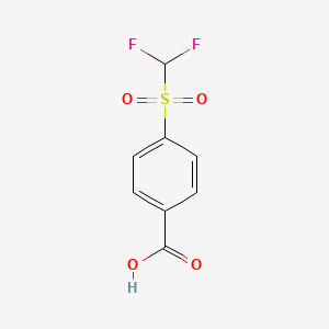 molecular formula C8H6F2O4S B1335743 4-(Difluoro-methanesulfonyl)-benzoic acid CAS No. 4837-22-3