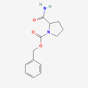 molecular formula C13H16N2O3 B1335751 苄基 2-氨基甲酰基吡咯烷-1-羧酸盐 CAS No. 93188-01-3