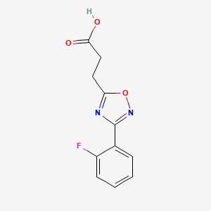 3-[3-(2-fluorophenyl)-1,2,4-oxadiazol-5-yl]propanoic Acid