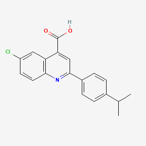 6-Chloro-2-(4-isopropylphenyl)quinoline-4-carboxylic acid
