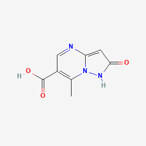 molecular formula C8H7N3O3 B1335783 7-甲基-2-氧代-1,2-二氢吡唑并[1,5-A]嘧啶-6-羧酸 CAS No. 329207-48-9