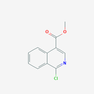 molecular formula C11H8ClNO2 B1335788 甲基1-氯异喹啉-4-羧酸酯 CAS No. 37497-86-2