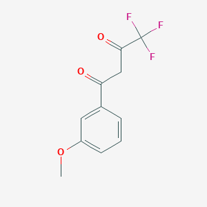 molecular formula C11H9F3O3 B1335790 4,4,4-Trifluoro-1-(3-methoxyphenyl)butane-1,3-dione CAS No. 57965-21-6