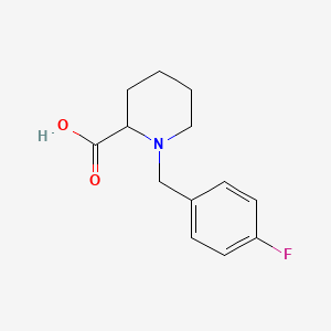 molecular formula C13H16FNO2 B1335793 1-(4-氟苄基)-哌啶-2-羧酸 CAS No. 1030610-75-3