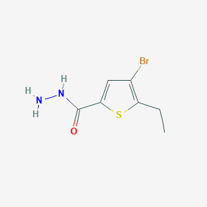 molecular formula C7H9BrN2OS B1335796 4-Bromo-5-ethylthiophene-2-carbohydrazide CAS No. 832737-57-2