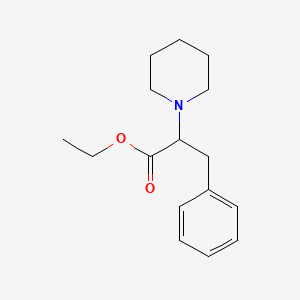 molecular formula C16H23NO2 B1335797 3-苯基-2-(哌啶-1-基)丙酸乙酯 CAS No. 122806-10-4