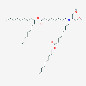 molecular formula C45H89NO6 B13357998 Heptadecan-9-yl 8-((1,3-dihydroxypropan-2-yl)(8-(nonyloxy)-8-oxooctyl)amino)octanoate 