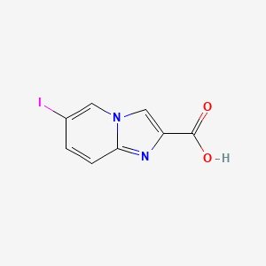 molecular formula C8H5IN2O2 B1335800 6-Iodoimidazo[1,2-a]pyridine-2-carboxylic acid CAS No. 478040-59-4