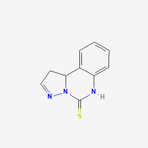 molecular formula C10H9N3S B1335802 1,10b-Dihydropyrazolo[1,5-c]quinazoline-5-thiol CAS No. 59553-09-2