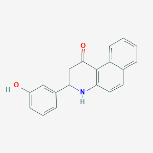 molecular formula C19H15NO2 B1335803 3-(3-hydroxyphenyl)-3,4-dihydrobenzo[f]quinolin-1(2H)-one CAS No. 333759-52-7