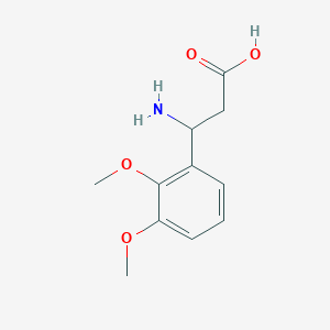 molecular formula C11H15NO4 B1335811 3-Amino-3-(2,3-dimethoxyphenyl)propanoic acid CAS No. 34840-98-7