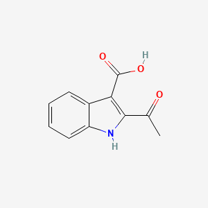 molecular formula C11H9NO3 B1335815 2-acetyl-1H-indole-3-carboxylic Acid CAS No. 78839-04-0