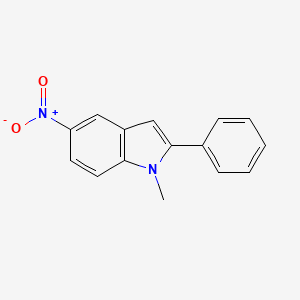 molecular formula C15H12N2O2 B1335818 1-methyl-5-nitro-2-phenyl-1H-indole CAS No. 31521-56-9