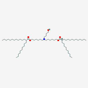 molecular formula C64H127NO5 B13358325 ((4-Hydroxybutyl)azanediyl)bis(hexane-6,1-diyl) bis(2-decyltetradecanoate) 