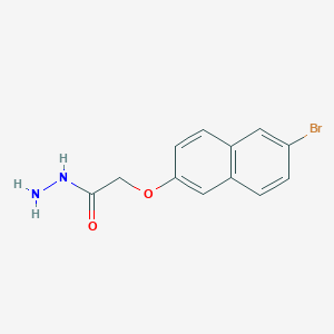 molecular formula C12H11BrN2O2 B1335854 2-[(6-Bromo-2-naphthyl)oxy]acetohydrazide CAS No. 438219-93-3