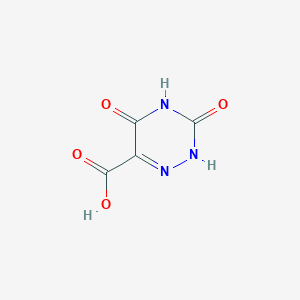 molecular formula C4H3N3O4 B1335859 Dihydroxy-1,2,4-triazine-6-carboxylic acid CAS No. 13924-15-7