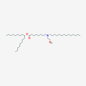 molecular formula C41H83NO3 B13358727 Heptadecan-9-yl 8-((2-hydroxyethyl)(tetradecyl)amino)octanoate 