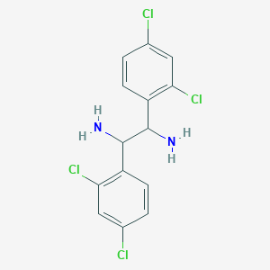 molecular formula C14H12Cl4N2 B1335880 1,2-Bis(2,4-dichlorophenyl)ethane-1,2-diamine CAS No. 618092-20-9