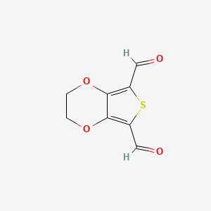 molecular formula C8H6O4S B1335901 2,3-二氢噻吩并[3,4-b][1,4]二恶环-5,7-二甲醛 CAS No. 211235-87-9