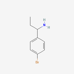 molecular formula C9H12BrN B1335902 1-(4-Bromophenyl)propan-1-amine CAS No. 74877-09-1