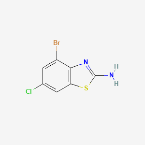 molecular formula C7H4BrClN2S B1335905 4-Bromo-6-chloro-1,3-benzothiazol-2-amine CAS No. 38338-20-4