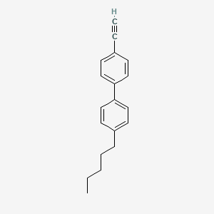 molecular formula C19H20 B1335915 4-Ethynyl-4'-pentyl-1,1'-biphenyl CAS No. 80563-43-5