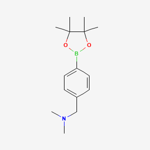 molecular formula C15H24BNO2 B1335923 N,N-dimethyl-1-[4-(4,4,5,5-tetramethyl-1,3,2-dioxaborolan-2-yl)phenyl]methanamine CAS No. 878197-87-6
