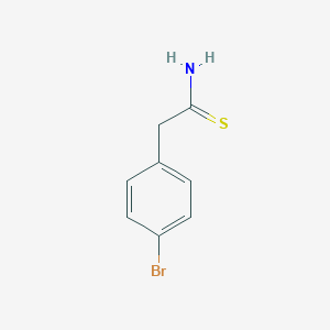 molecular formula C8H8BrNS B133593 2-(4-Bromophenyl)ethanethioamide CAS No. 147111-30-6