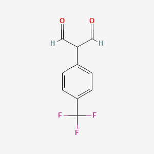 molecular formula C10H7F3O2 B1335940 2-[4-(Trifluoromethyl)phenyl]propanedial CAS No. 493036-50-3