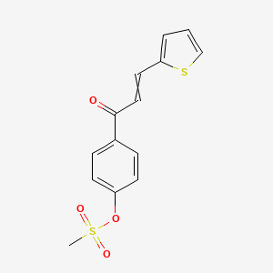 [4-(3-Thiophen-2-ylprop-2-enoyl)phenyl] methanesulfonate