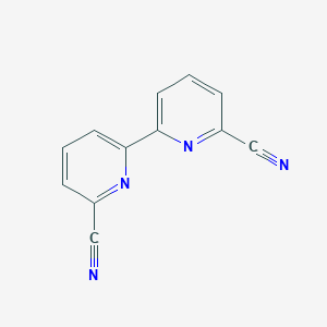 molecular formula C12H6N4 B1335946 [2,2'-Bipyridine]-6,6'-dicarbonitrile CAS No. 4411-83-0