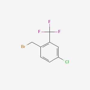 molecular formula C8H5BrClF3 B1335949 4-Chloro-2-(trifluoromethyl)benzyl bromide CAS No. 886496-75-9