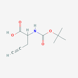 2-((Tert-butoxycarbonyl)amino)pent-4-ynoic acid