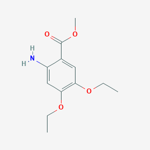 molecular formula C12H17NO4 B1335962 2-氨基-4,5-二乙氧基苯甲酸甲酯 CAS No. 20197-71-1