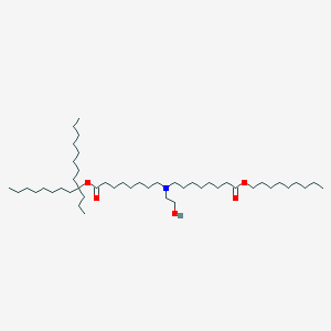 molecular formula C47H93NO5 B13359647 Nonyl 8-((2-hydroxyethyl)(8-oxo-8-((9-propylheptadecan-9-yl)oxy)octyl)amino)octanoate 